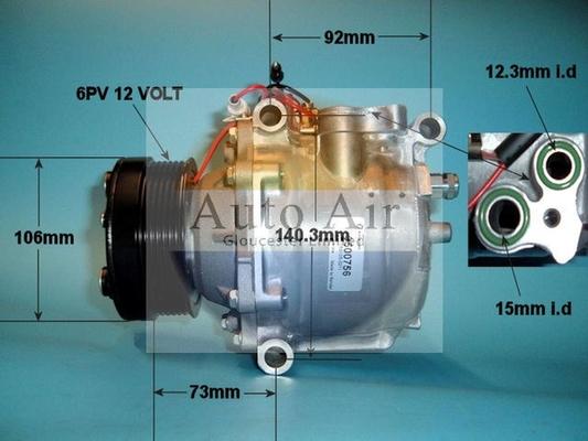 Auto Air Gloucester 14-1218 - Compresor, climatizare - allinparts.ro