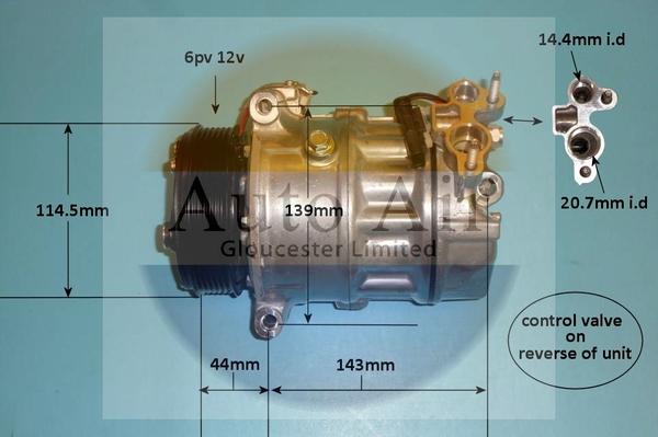 Auto Air Gloucester 14-1769P - Compresor, climatizare allinparts.ro