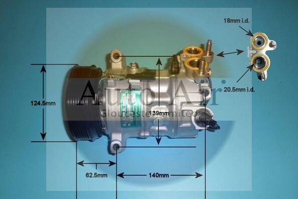 Auto Air Gloucester 14-1732 - Compresor, climatizare - allinparts.ro