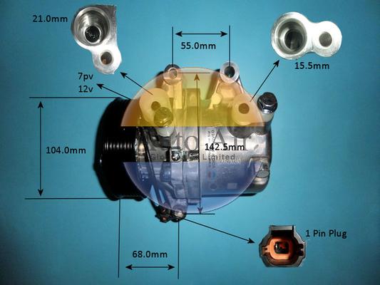 Auto Air Gloucester 14-1773P - Compresor, climatizare allinparts.ro
