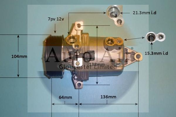 Auto Air Gloucester 14-2089P - Compresor, climatizare - allinparts.ro