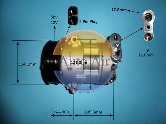 Auto Air Gloucester 14-7134P - Compresor, climatizare - allinparts.ro