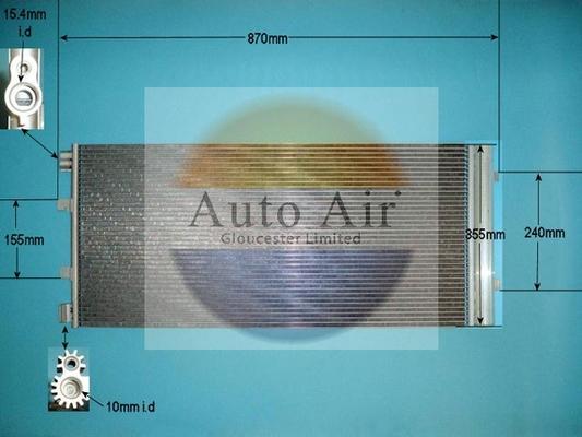 Auto Air Gloucester 16-9945 - Condensator, climatizare allinparts.ro