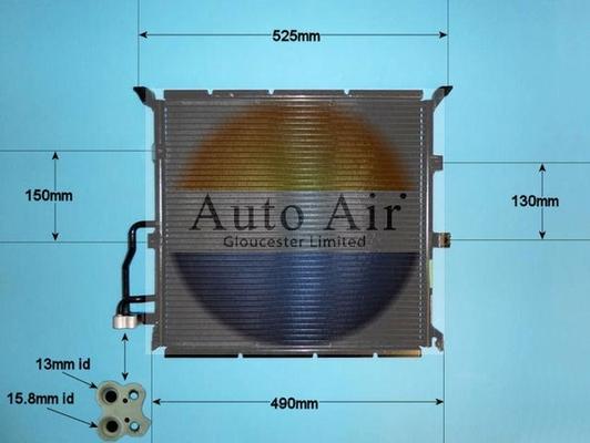 Auto Air Gloucester 16-9688 - Condensator, climatizare - allinparts.ro