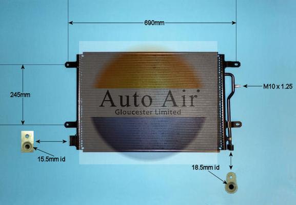Auto Air Gloucester 16-9700 - Condensator, climatizare allinparts.ro