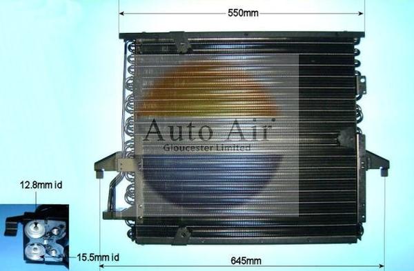 Auto Air Gloucester 16-6596 - Condensator, climatizare - allinparts.ro