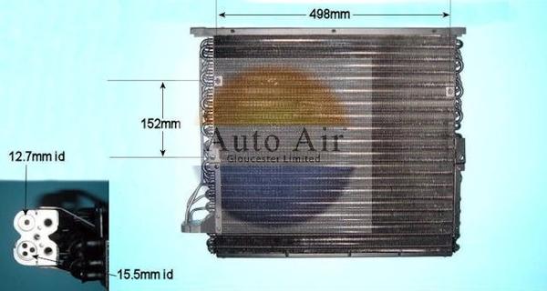 Auto Air Gloucester 16-6597 - Condensator, climatizare - allinparts.ro