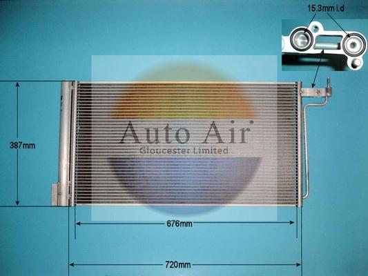 Auto Air Gloucester 16-6225 - Condensator, climatizare allinparts.ro