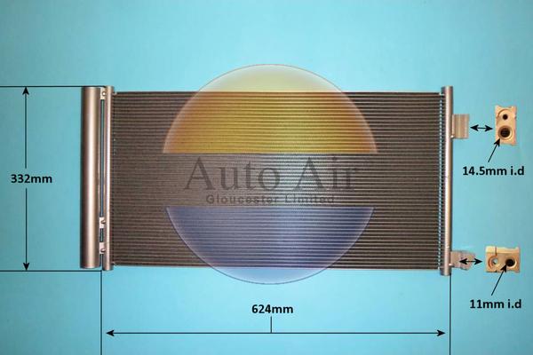 Auto Air Gloucester 160073 - Condensator, climatizare - allinparts.ro