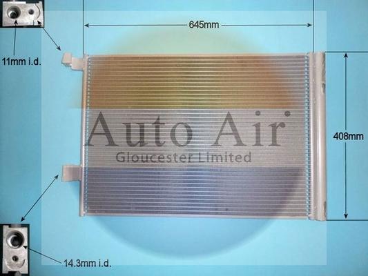 Auto Air Gloucester 16-1449 - Condensator, climatizare allinparts.ro