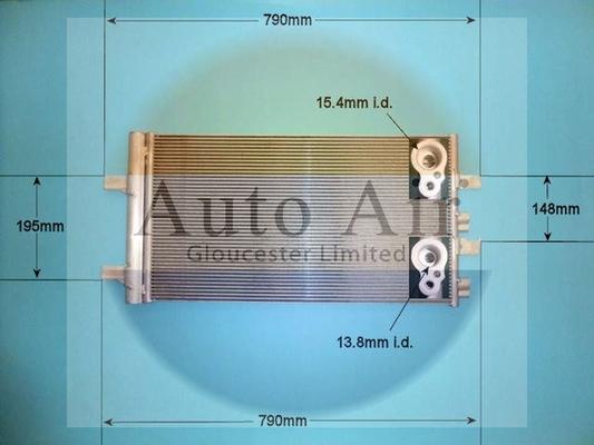 Auto Air Gloucester 16-1404 - Condensator, climatizare - allinparts.ro