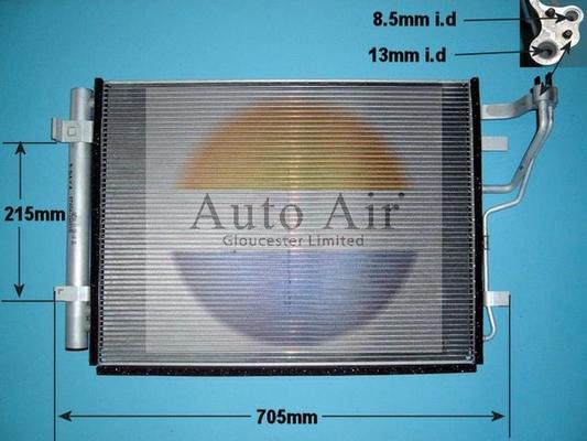Auto Air Gloucester 16-1096 - Condensator, climatizare - allinparts.ro