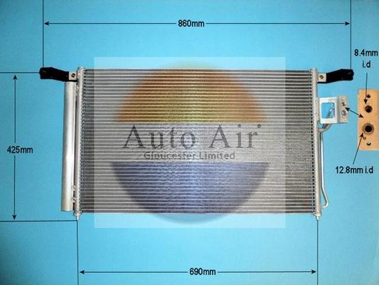 Auto Air Gloucester 16-1097 - Condensator, climatizare allinparts.ro