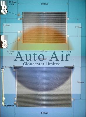 Auto Air Gloucester 16-1348 - Condensator, climatizare - allinparts.ro
