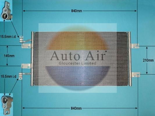 Auto Air Gloucester 16-1382 - Condensator, climatizare - allinparts.ro