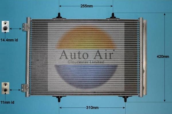 Auto Air Gloucester 16-1339 - Condensator, climatizare allinparts.ro