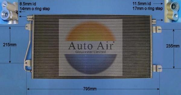 Auto Air Gloucester 16-1370 - Condensator, climatizare allinparts.ro