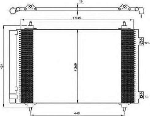 Autoclima 30311586CP - Condensator, climatizare allinparts.ro