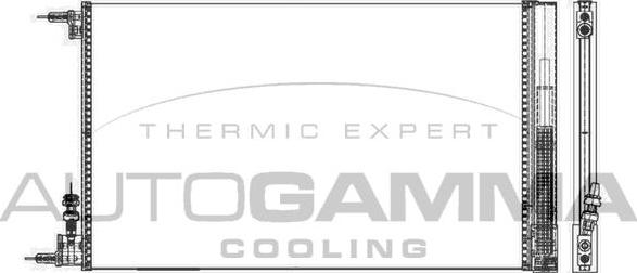 Autogamma 105507 - Condensator, climatizare allinparts.ro