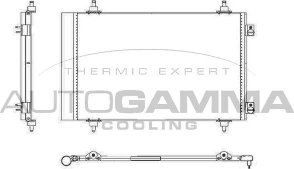 Autogamma 105022 - Condensator, climatizare allinparts.ro