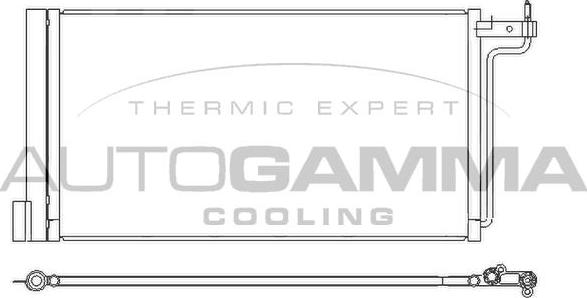 Autogamma 105880 - Condensator, climatizare allinparts.ro