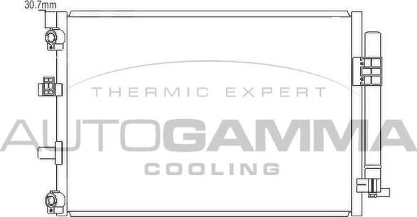 Autogamma 105881 - Condensator, climatizare - allinparts.ro