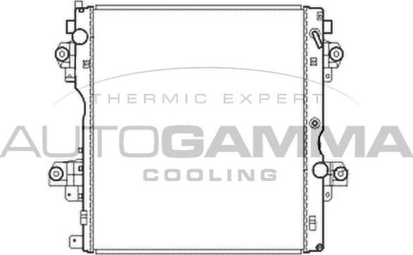 Autogamma 105878 - Radiator, racire motor allinparts.ro