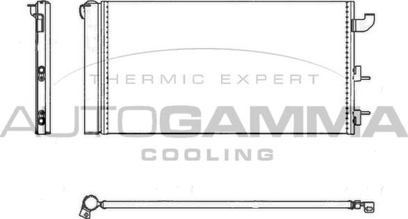 Autogamma 105341 - Condensator, climatizare - allinparts.ro