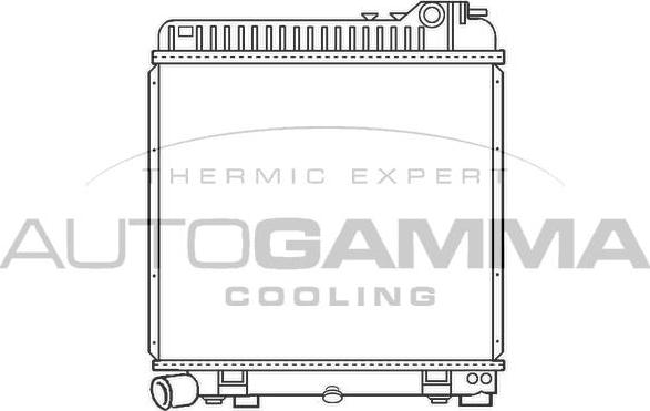 Autogamma 100087 - Radiator, racire motor - allinparts.ro