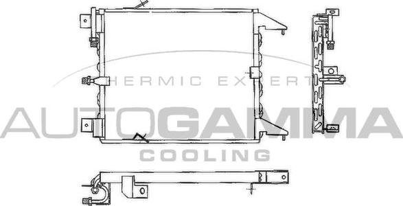 Autogamma 101564 - Condensator, climatizare - allinparts.ro