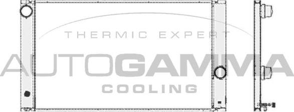 Autogamma 103387 - Radiator, racire motor - allinparts.ro