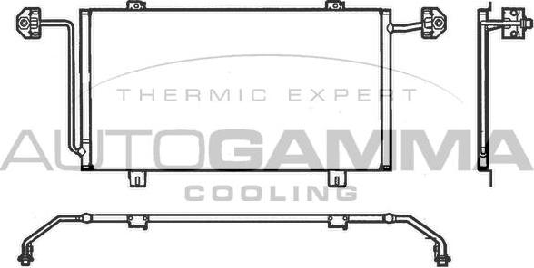 Autogamma 102564 - Condensator, climatizare - allinparts.ro