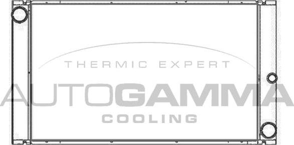 Autogamma 107411 - Radiator, racire motor - allinparts.ro