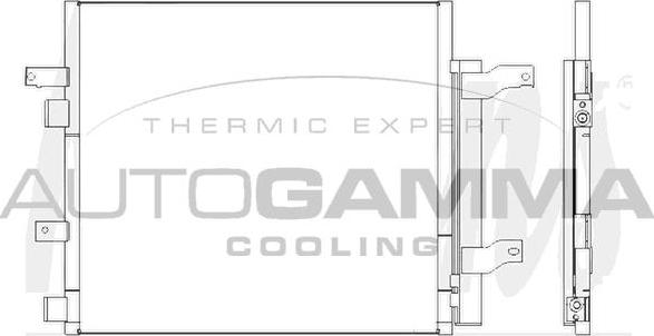 Autogamma 107659 - Condensator, climatizare - allinparts.ro