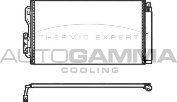 Autogamma 107157 - Condensator, climatizare - allinparts.ro