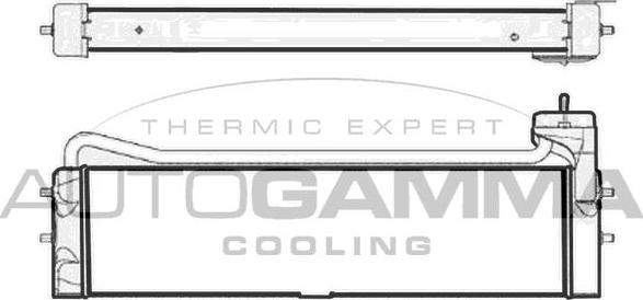 Autogamma 107825 - Radiator ulei, ulei motor - allinparts.ro