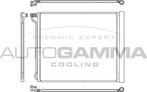 Autogamma 107347 - Condensator, climatizare - allinparts.ro