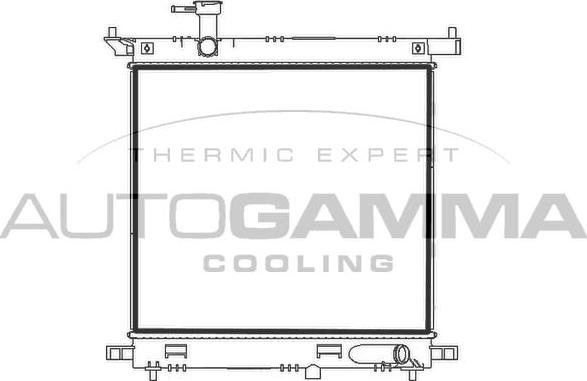 Autogamma 107782 - Radiator, racire motor allinparts.ro