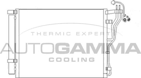 Autogamma 110023 - Condensator, climatizare - allinparts.ro