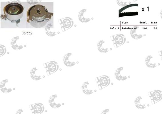 Autokit 04.5082 - Set curea de distributie allinparts.ro