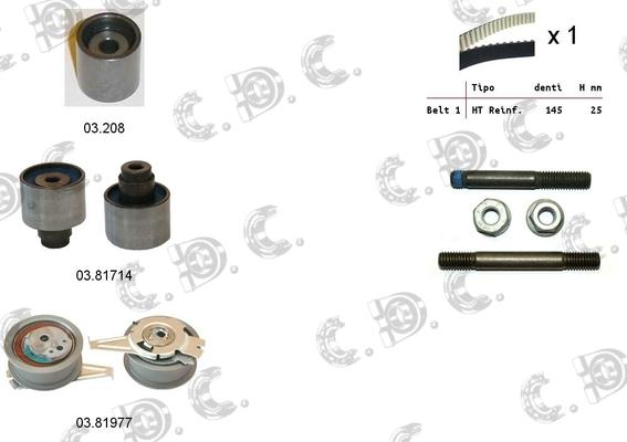 Autokit 04.5355 - Set curea de distributie allinparts.ro