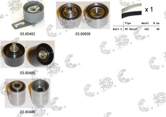 Autokit 04.5257 - Set curea de distributie - allinparts.ro