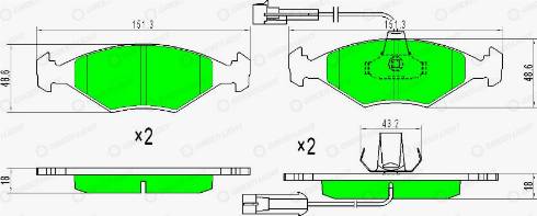 AutomotiveAdriado GLBP0427 - Set placute frana,frana disc - allinparts.ro