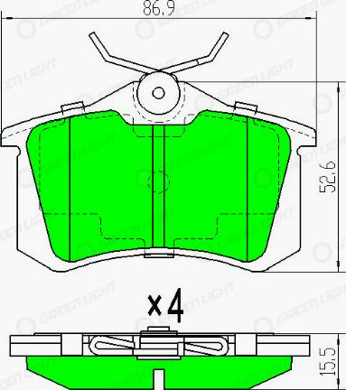 AutomotiveAdriado GLBP0001 - Set placute frana,frana disc - allinparts.ro