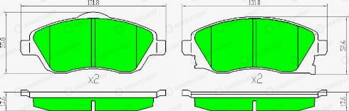AutomotiveAdriado GLBP0033 - Set placute frana,frana disc - allinparts.ro
