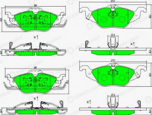 AutomotiveAdriado GLBP0024 - Set placute frana,frana disc - allinparts.ro