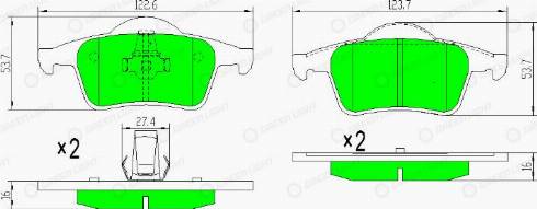 AutomotiveAdriado GLBP0125 - Set placute frana,frana disc - allinparts.ro