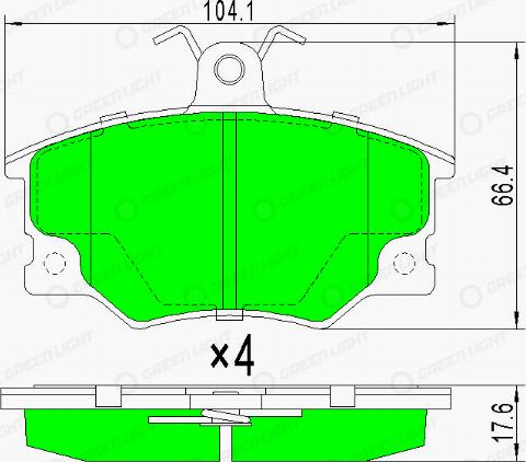 AutomotiveAdriado GLBP0174 - Set placute frana,frana disc allinparts.ro