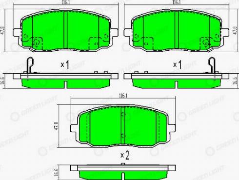 AutomotiveAdriado GLBP0338 - Set placute frana,frana disc - allinparts.ro