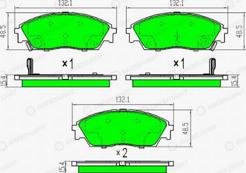 AutomotiveAdriado GLBP0327 - Set placute frana,frana disc - allinparts.ro